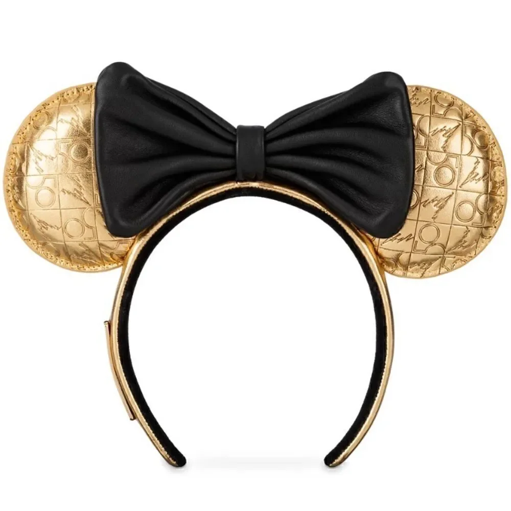 Loungefly Leather Minnie Mouse Ear Headband for Adults WDW 50th Anniversary NWT
